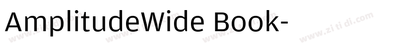 AmplitudeWide Book字体转换